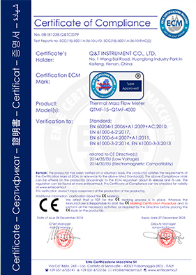 CE-热式气体质量流量计